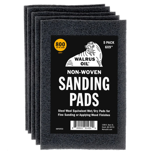 Non-Woven Pads 5pk 800 Grit - Walrus Oil